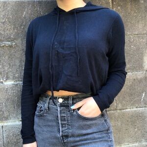 Vince Navy Hoodie Sweater Pullover EUC!